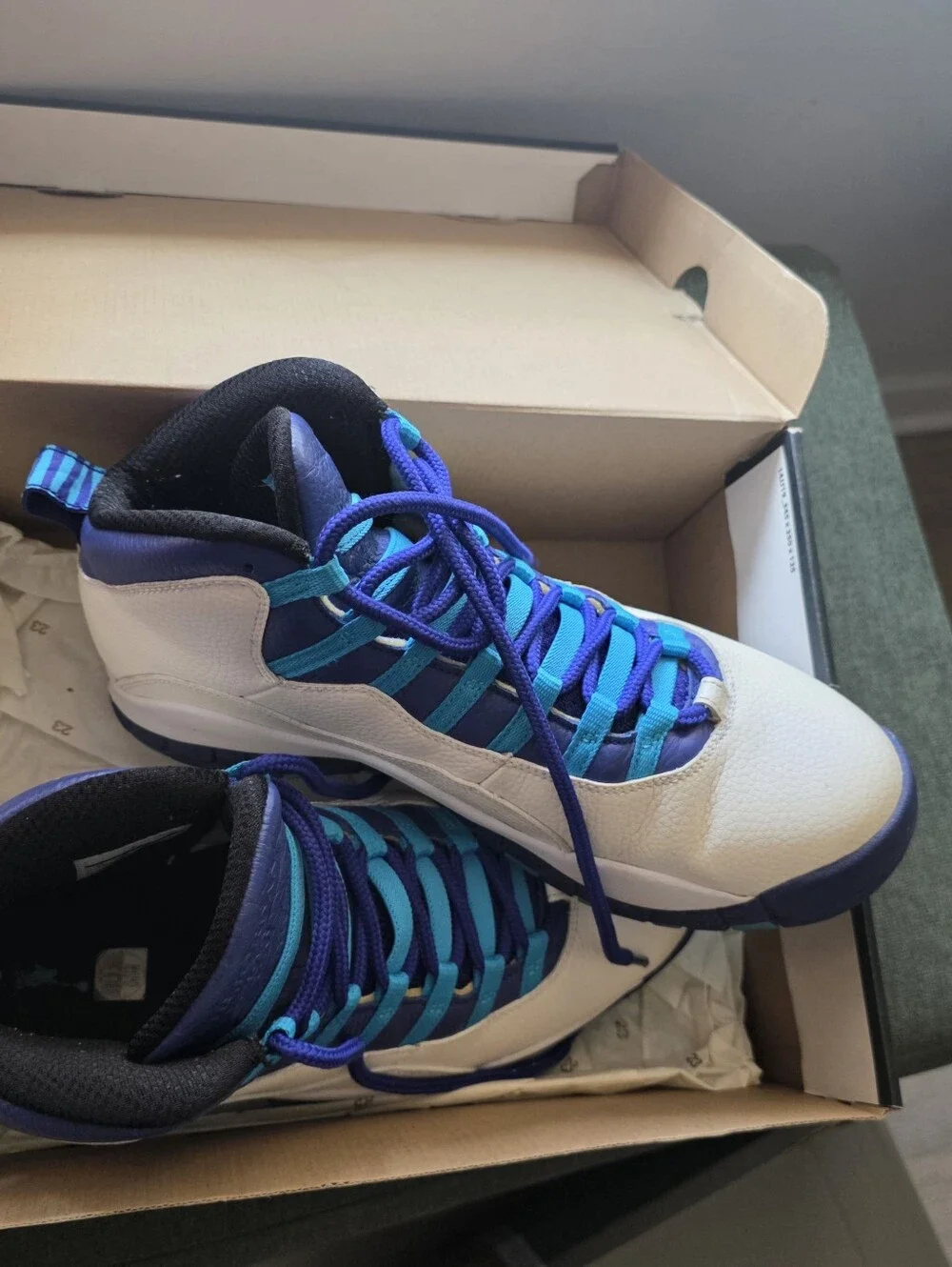 Nike Air Jordan 10 Retro 'Charlotte Hornets' sneakers Mens Size 11